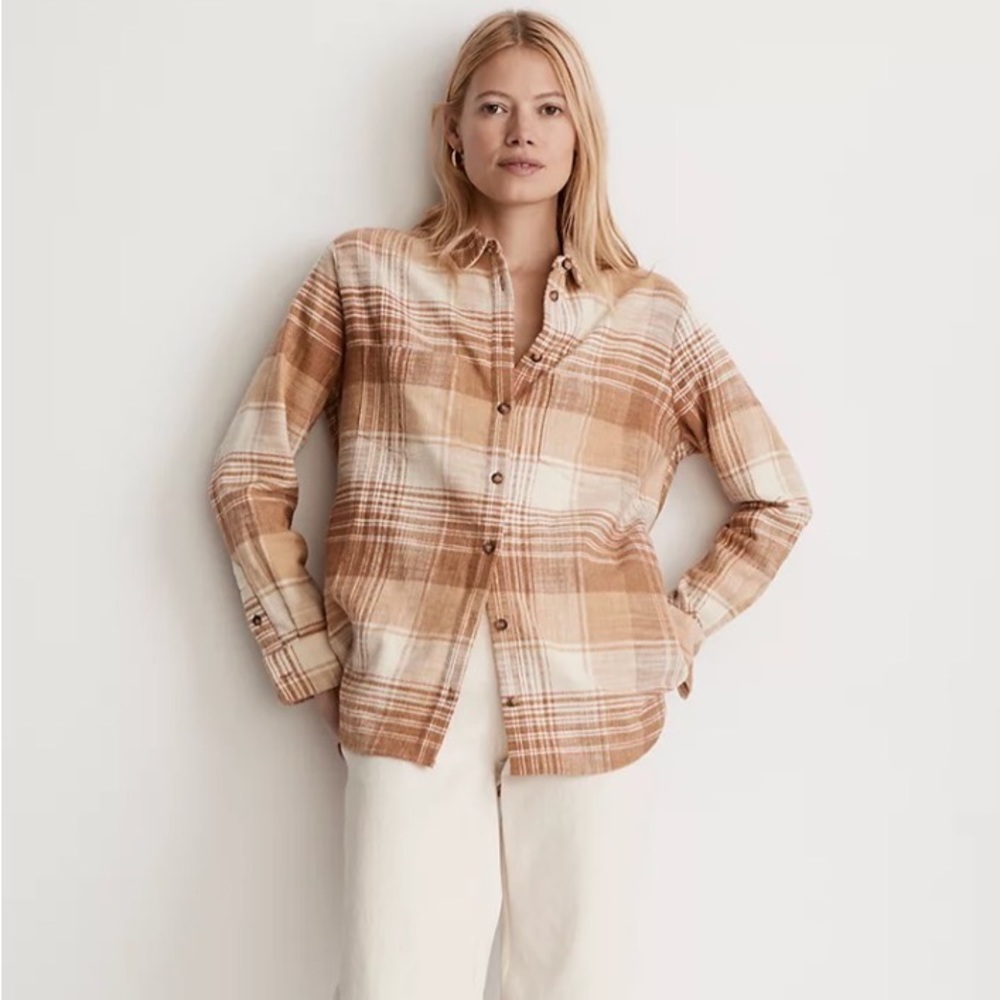 Madewell Flannel Sunday Shirt in Plaid